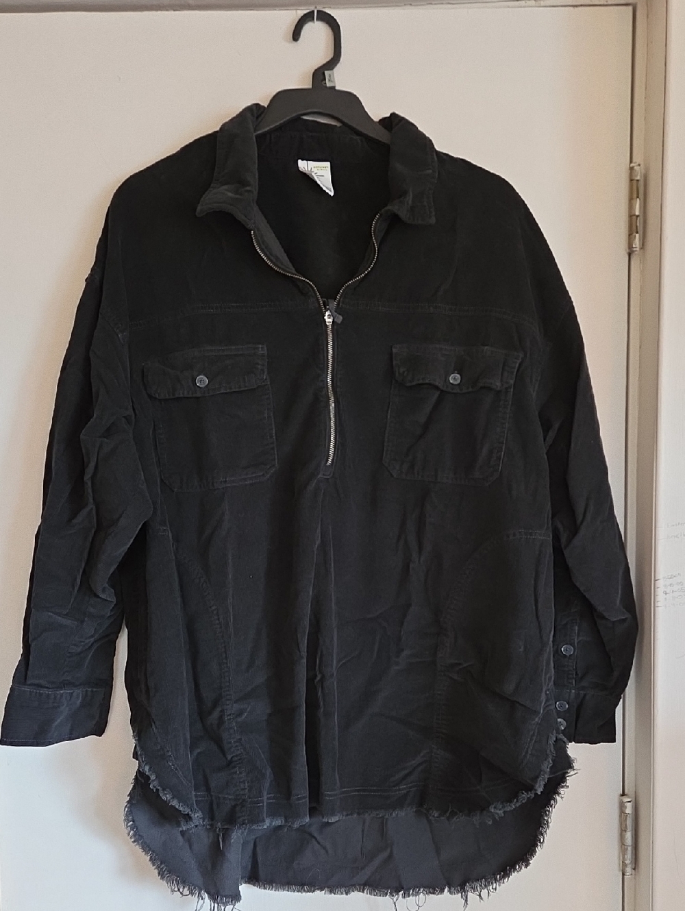 aerie OFFLINE™ Black Ribbed Top (XL)